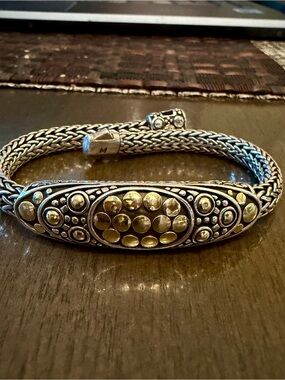 John Hardy Dot Bracelet - Sterling Silver & 18k Gold